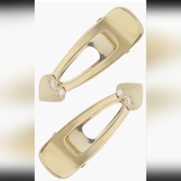 ETTIKA Accessories - ETTIKA - SET OF 2 HEART HAIR CLIPS IN GOLD/COLOR/;SZ:ONE SIZE